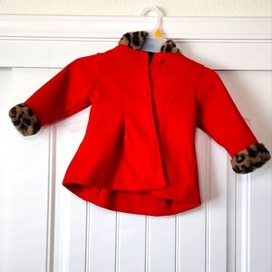 Toddler Red Over coat